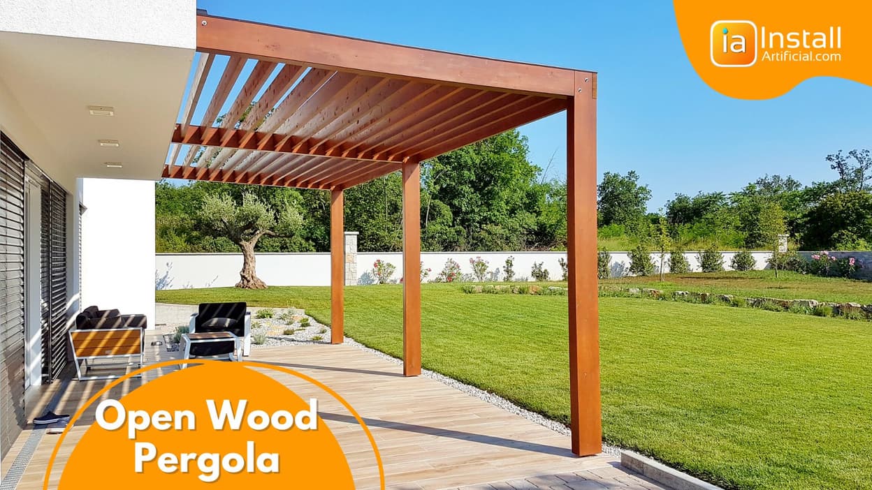 Open Wood Pergola