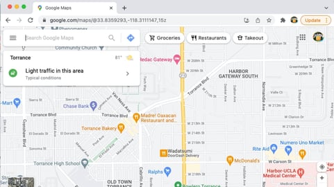 Open google maps to calculate lot size instantly online