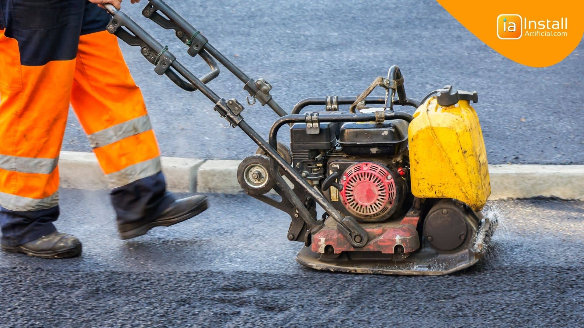 road base compaction for artificial turf installation