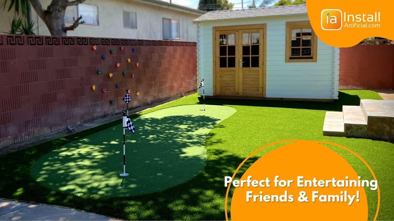 Backyard Putting Green Installation for Multiplayer Use