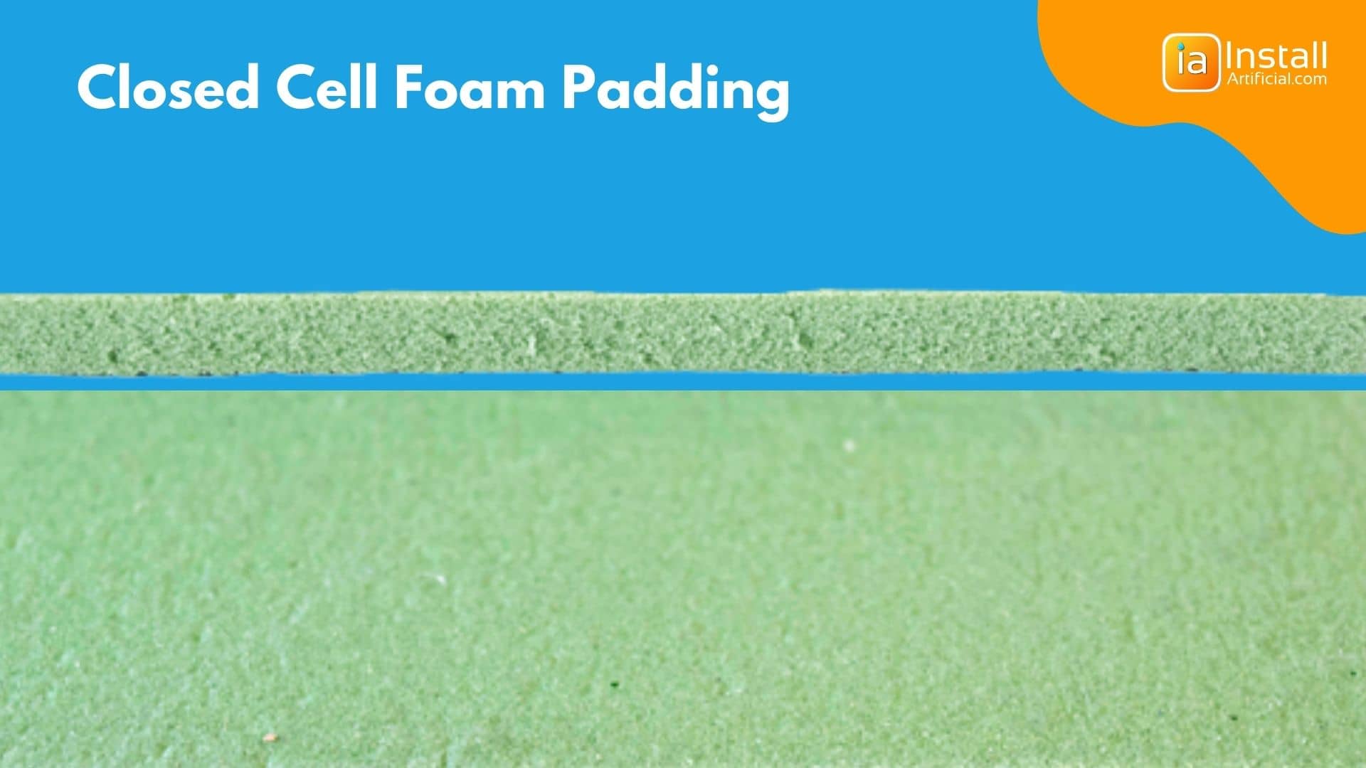 Closed cell foam sports turf padding