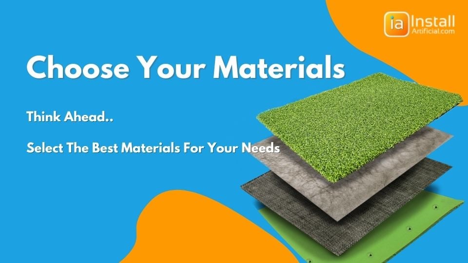 choose the right materials for putting green installation