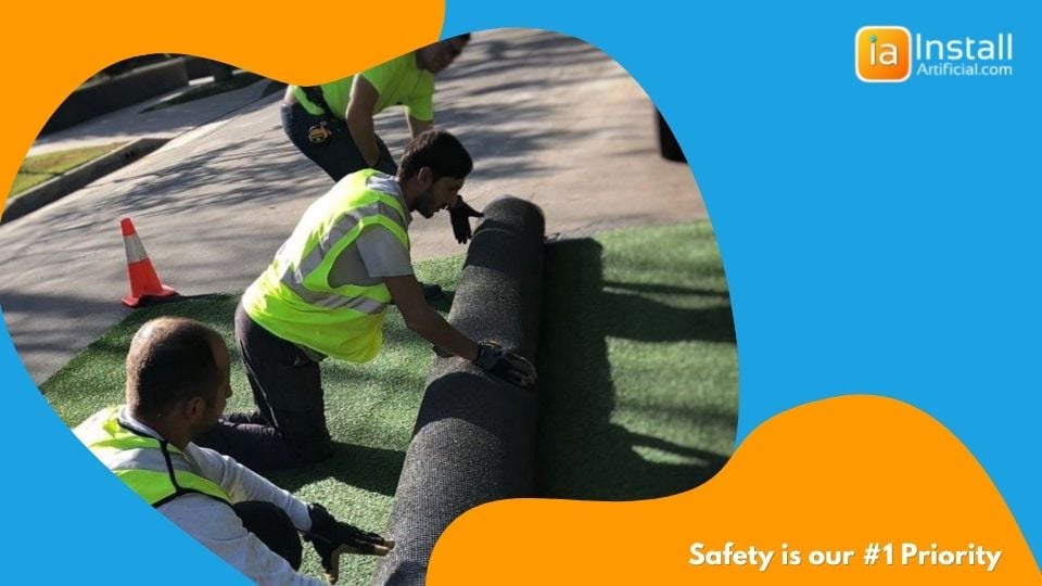 artificial grass installation safety priority