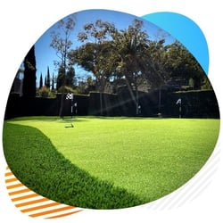 putting greens artificial grass installation