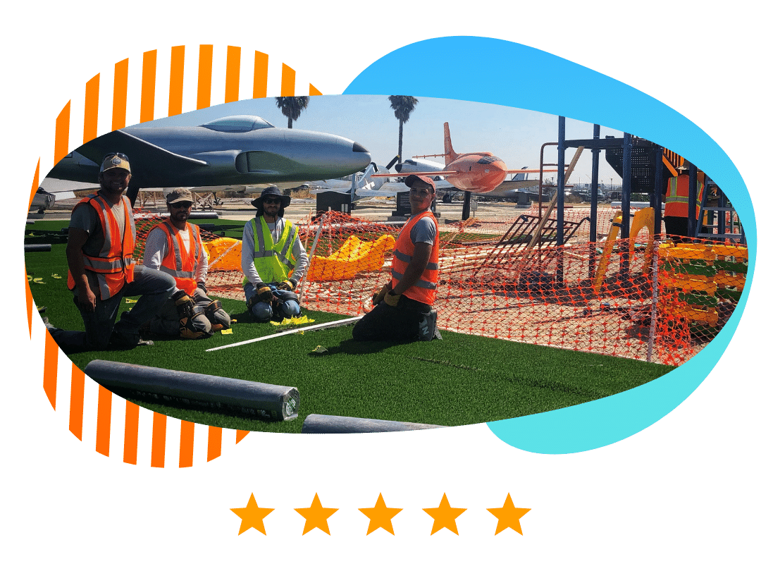 artificial turf playground installers los angeles