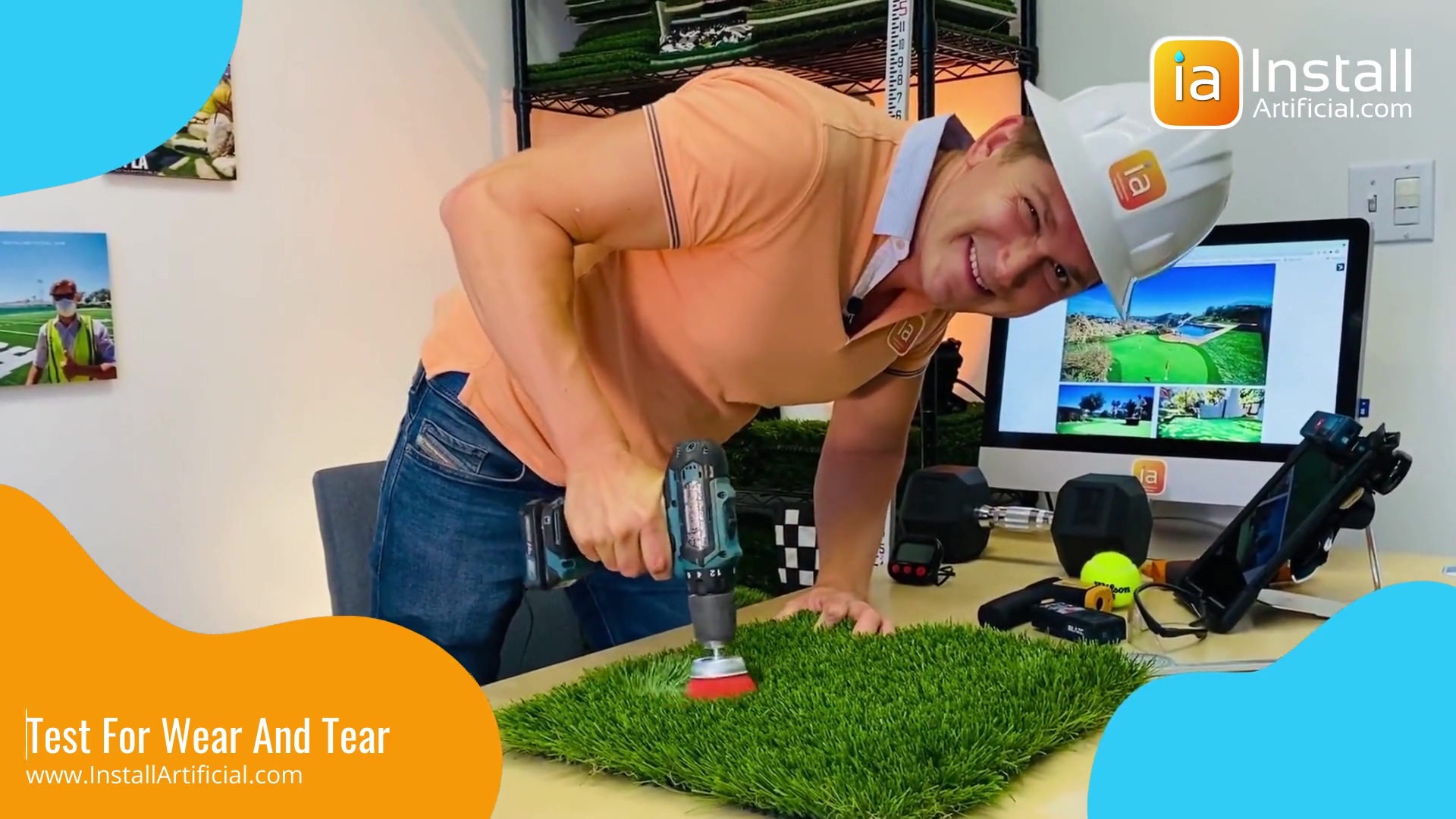 Artificial Turf Lab performance testing for turf for sale online.