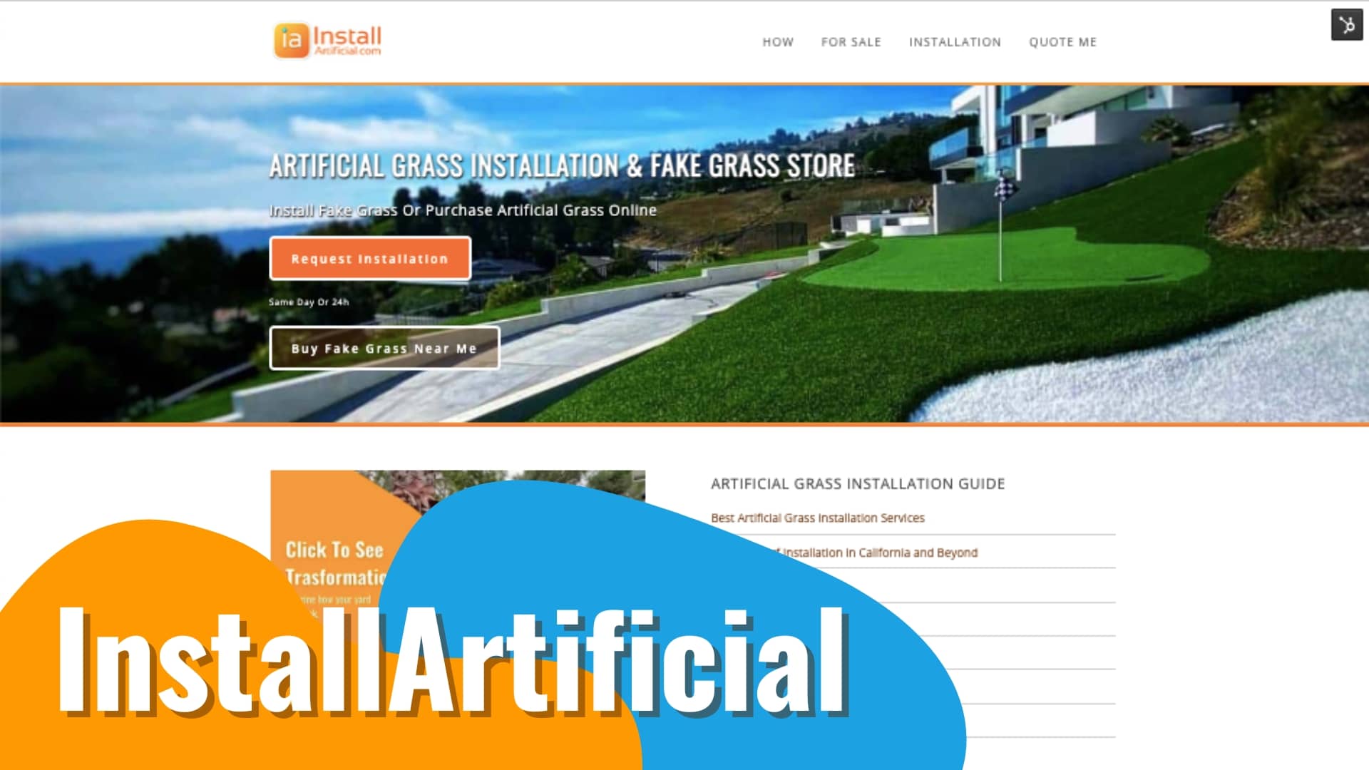 Install Artificial Orange County