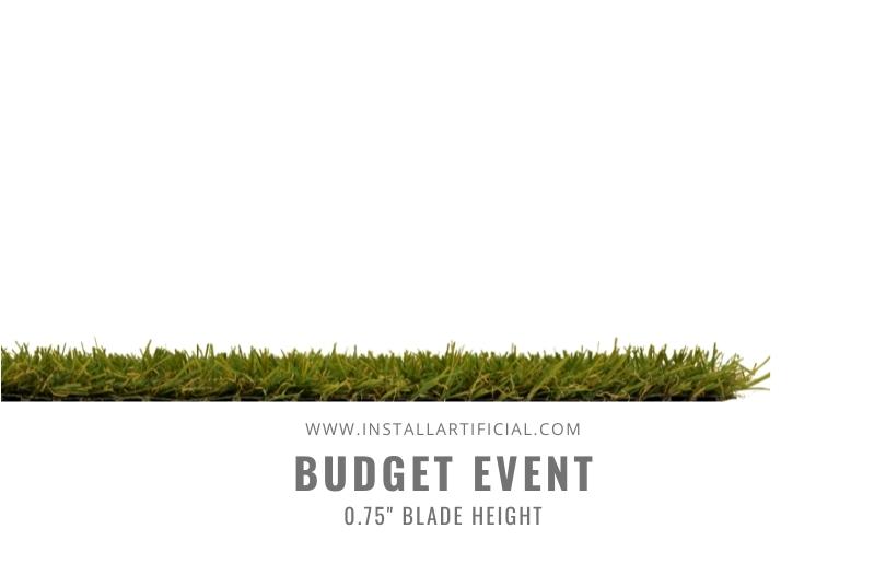 Budget Event Turf, Smart Turf, Side View
