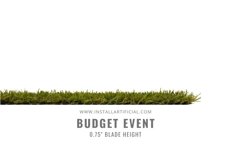 Budget Event Turf, Smart Turf, Side View Budget Event Turf, Smart Turf, Side View