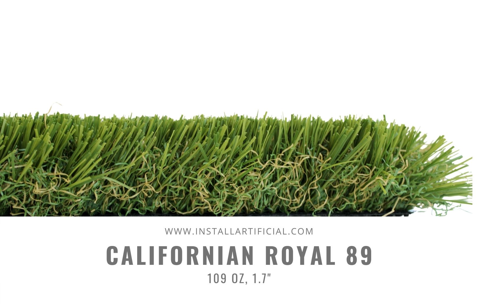 Californian Royal 89, Imperial Synthetic Turf, side view Californian Royal 89, Imperial Synthetic Turf, side view