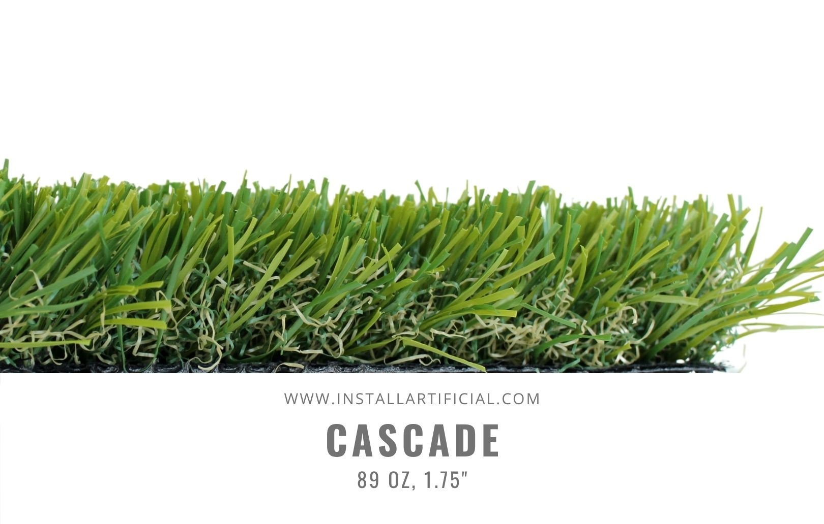Cascade, synthetic grass warehouse, Everlast, side