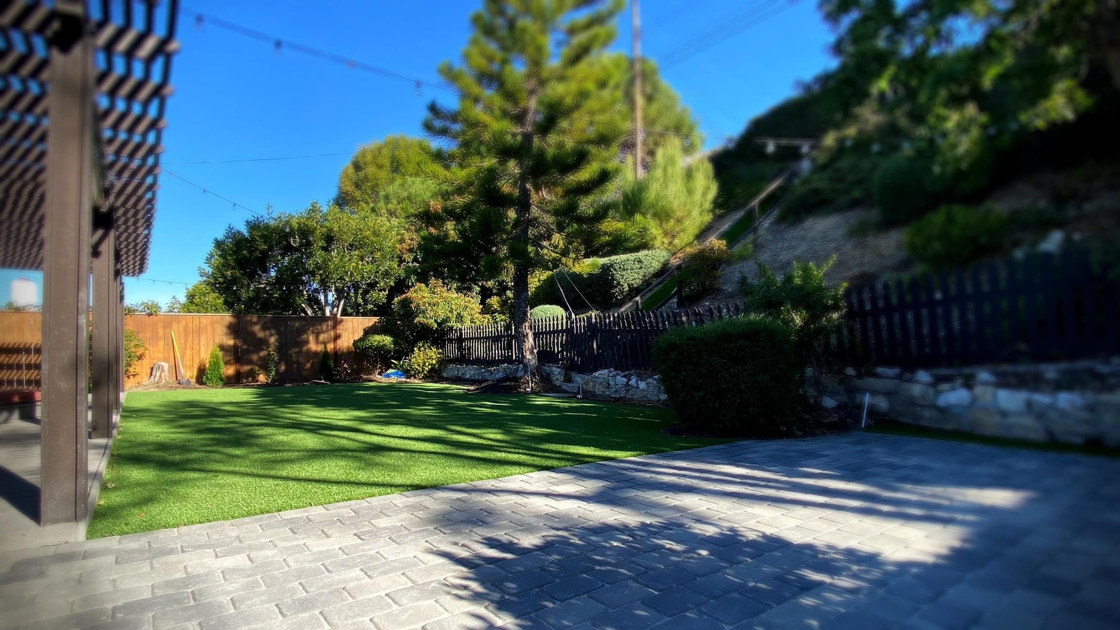 turf and pavers