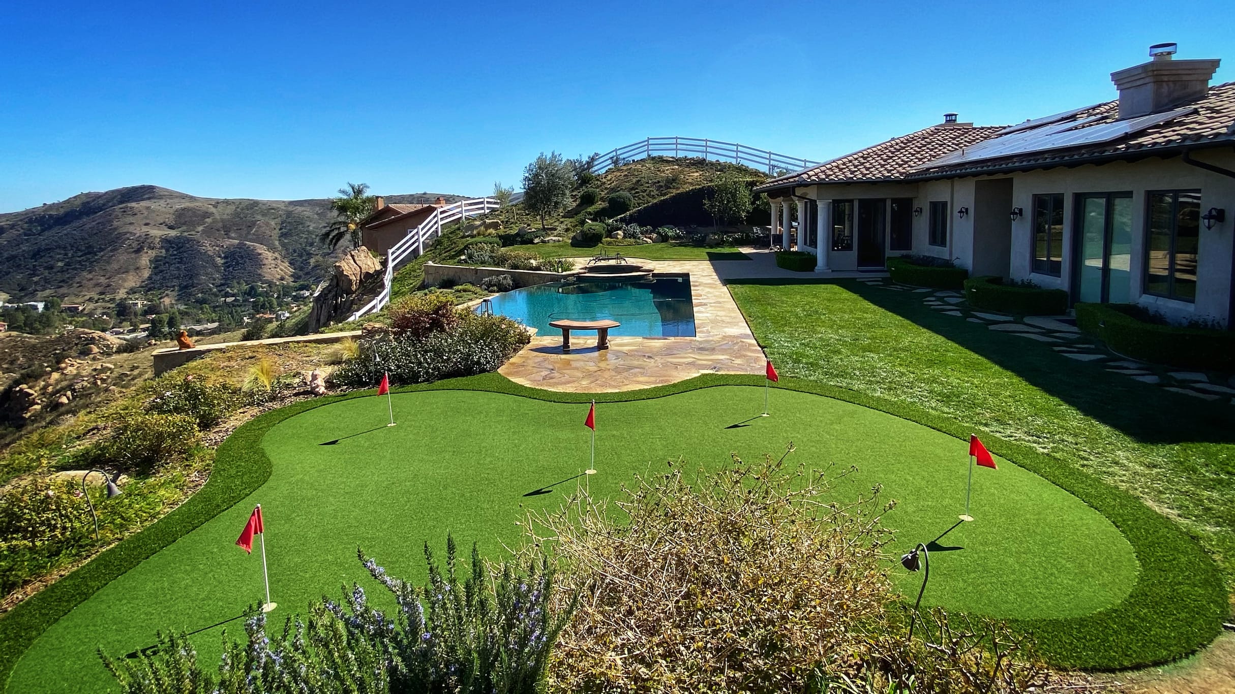 putting green hillside view-1