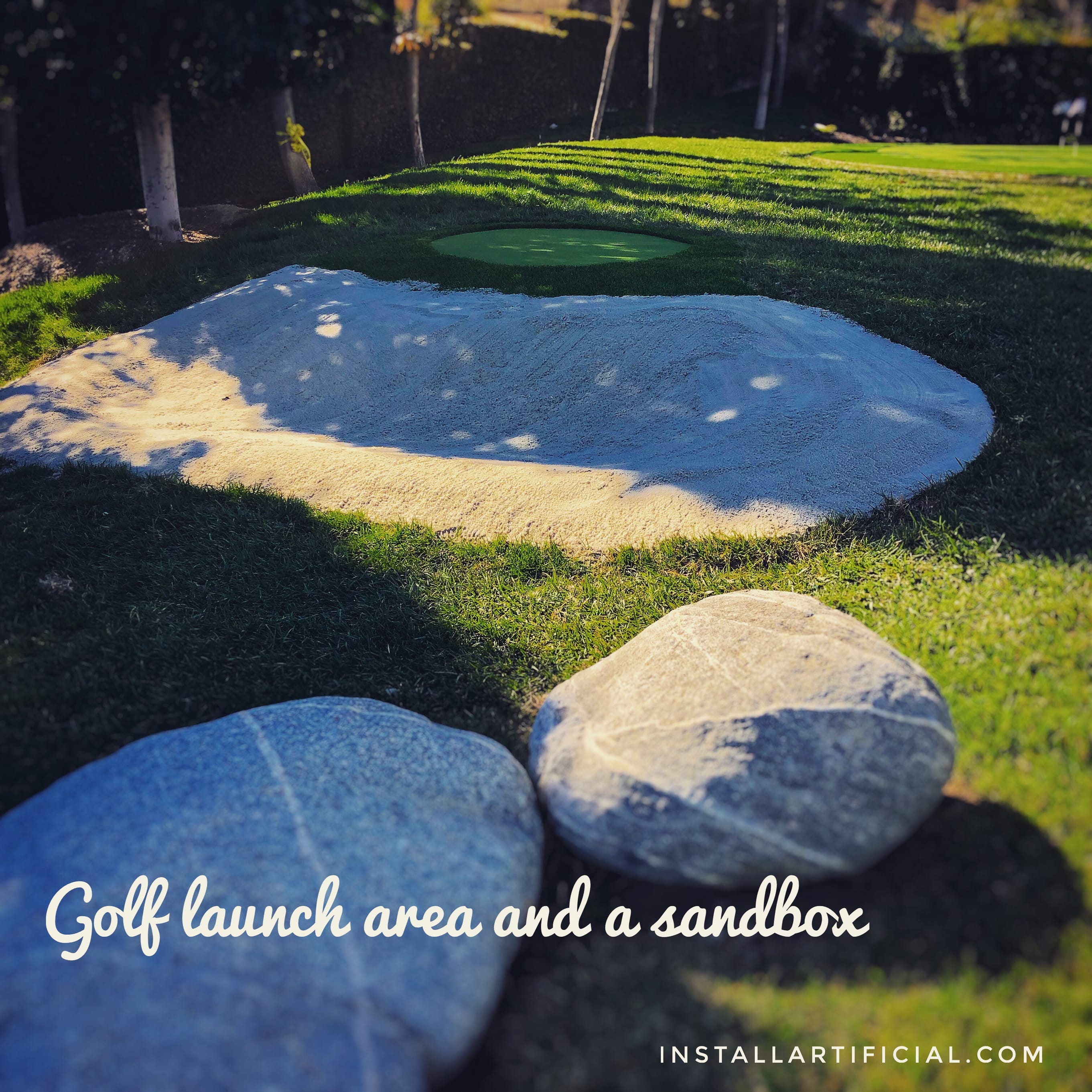 sandbox artificial grass golf