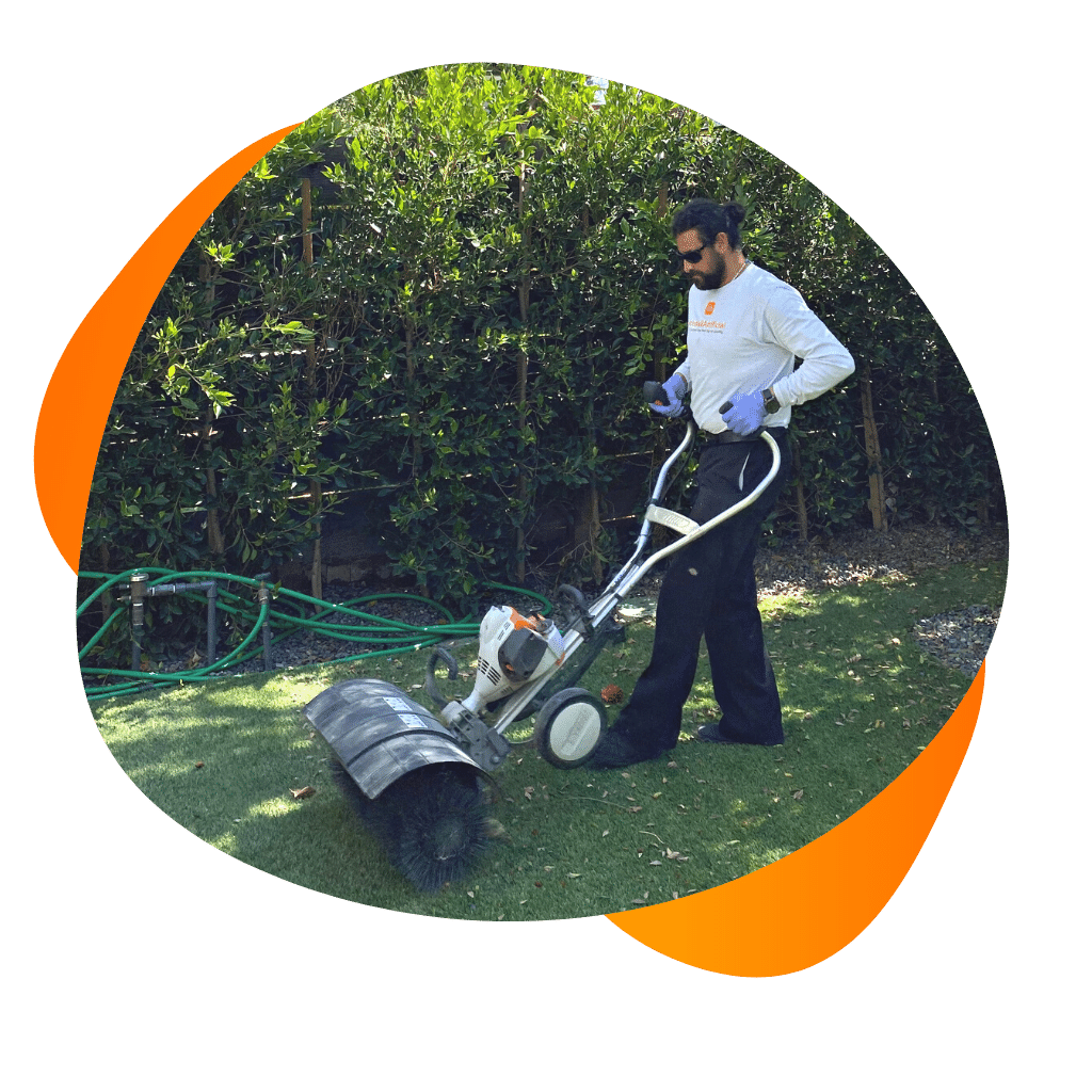Broom Cleaning Turf Cleaning Service