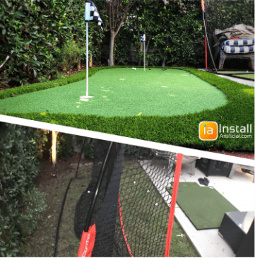 Small Backyard Putting Green Los Angeles