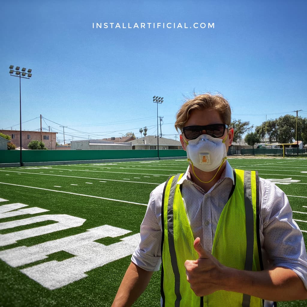 artificial turf football field los angeles